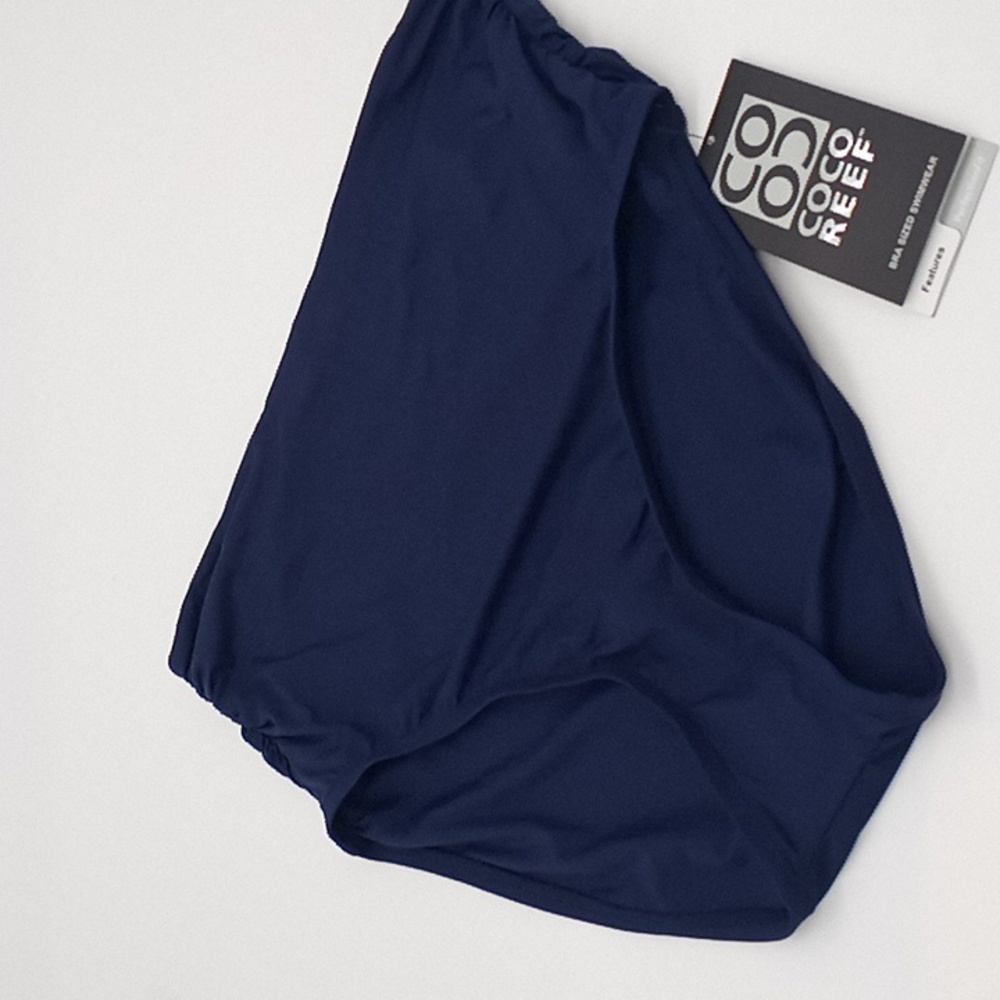 Coco Reef Impulse Roll-Over Convertible Bikini Swim Bottom Navy L